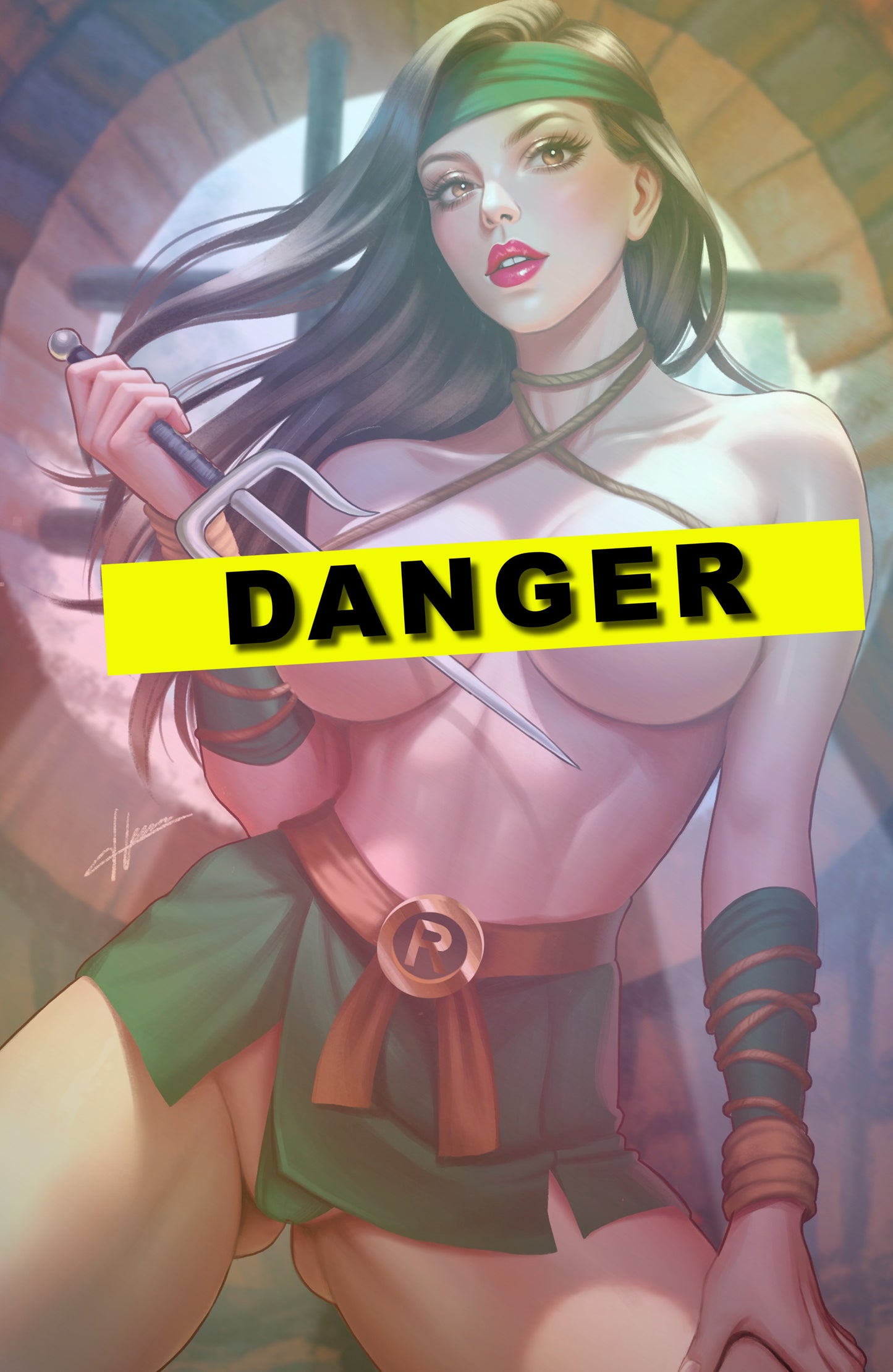 WAIFU CHRONICLES #1 - RED ASSASSIN COSPLAY - FOIL/LEATHER - by Hanna Lam - PREORDER +(CRYSTAL CLEAR BOARD)
