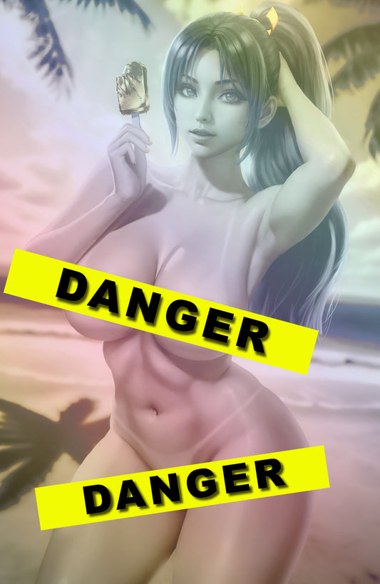 WAIFU CHRONICLES #1 - FAN SHINOBI COSPLAY - HOLOFOIL/LAVA FOIL/LEATHER - by Danejo - Preorder