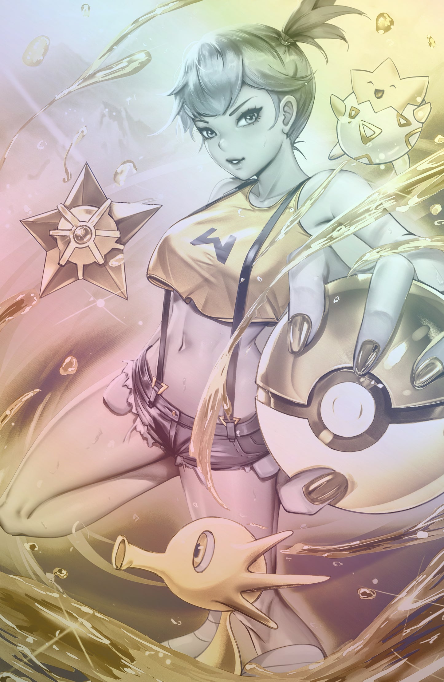 WAIFU CHRONICLES #1 - MONSTER TRAINER COSPLAY - FOIL/LEATHER - by Miss Henpai - PREORDER +(CRYSTAL CLEAR BOARD)