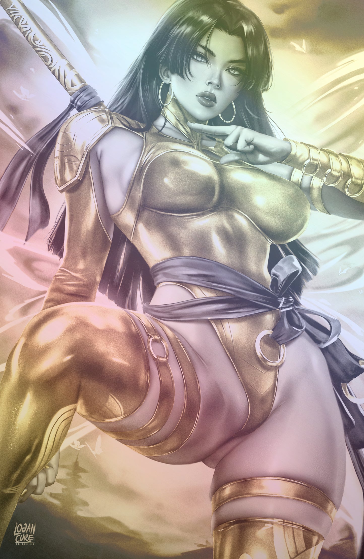 WAIFU CHRONICLES #1 - PSY BLADE COSPLAY - FOIL/LEATHER - by Logan Cure - PREORDER