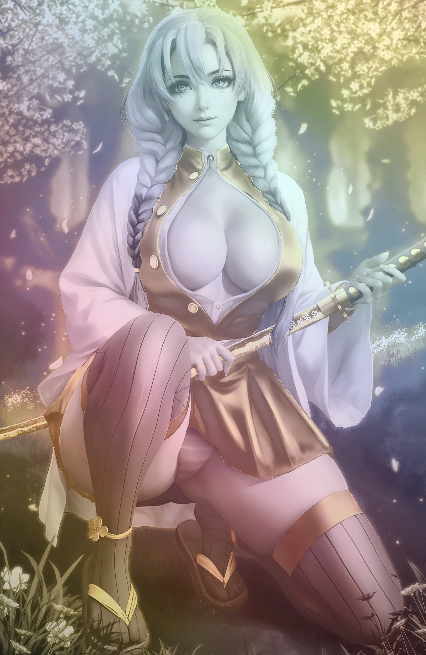WAIFU CHRONICLES #1 - PINK SLAYER COSPLAY - HOLOFOIL/MAGMA FOIL/LEATHER - by Danejo - PREORDER +(CRYSTAL CLEAR BOARD)