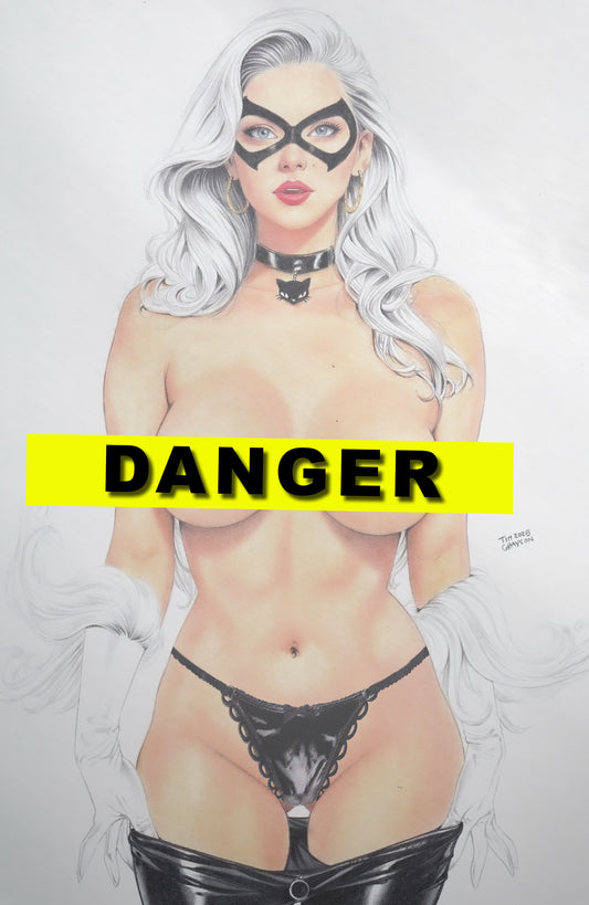 WAIFU CHRONICLES #1 - EROTICAT COSPLAY - HOLOFOIL/LAVA FOIL/LEATHER - by Tim Grayson - Preorder