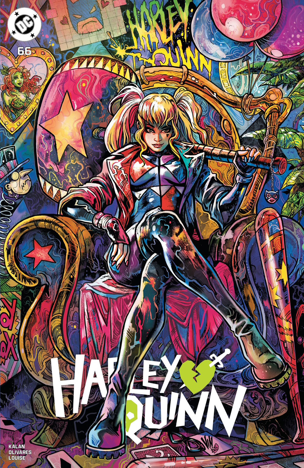 アメコミ Henrique Harley Quinn #66 VINCENZO RICCARDI Big Dex Comics Exclusive
