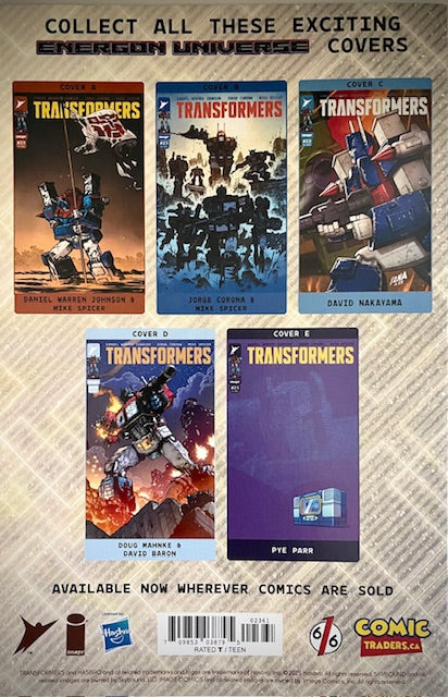 TRANSFORMERS #23 - BJORN BARENDS VIRGIN VARIANT
