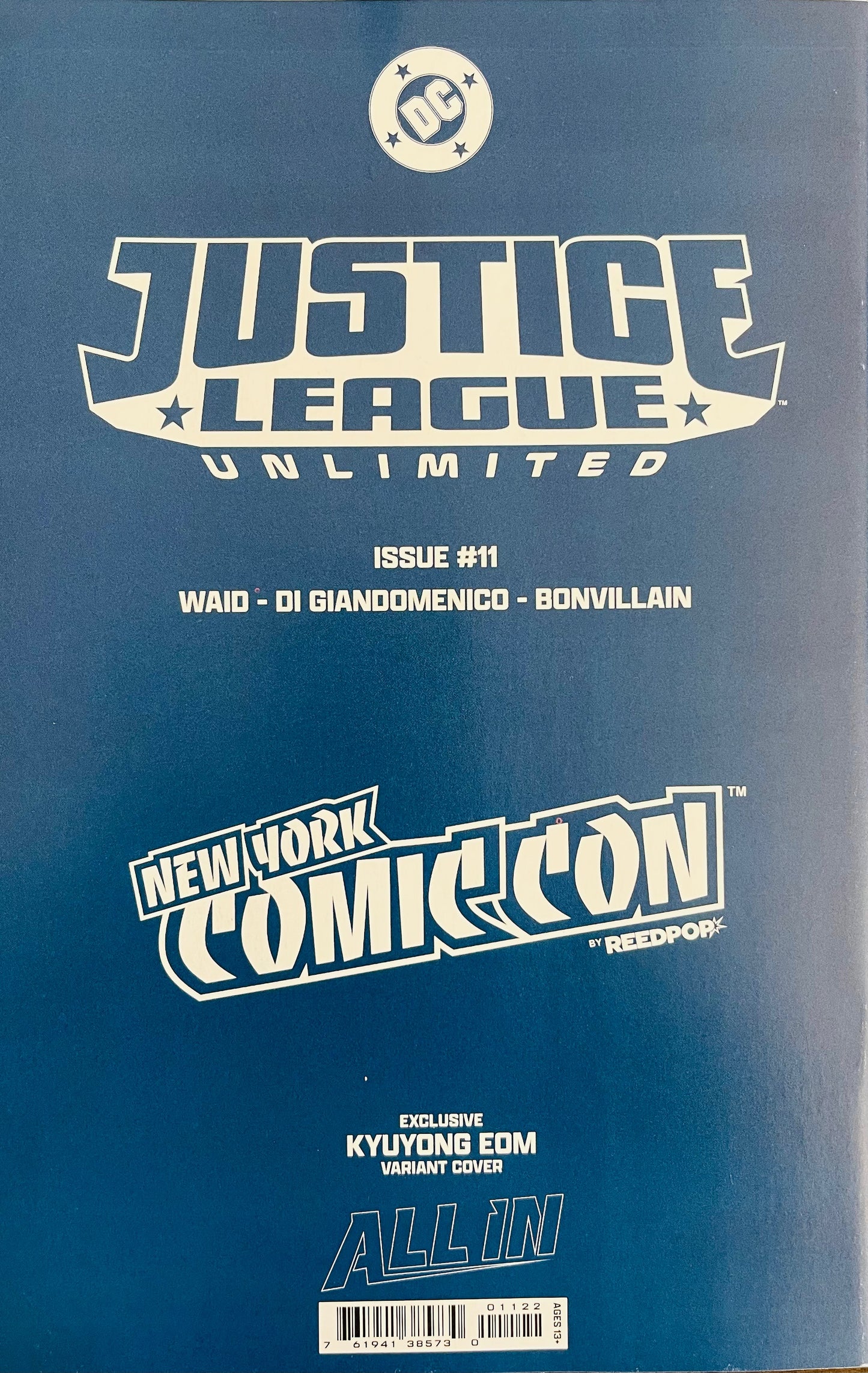 JUSTICE LEAGUE UNLIMITED #11 - KYUYONG EOM TRADE VARIANT
