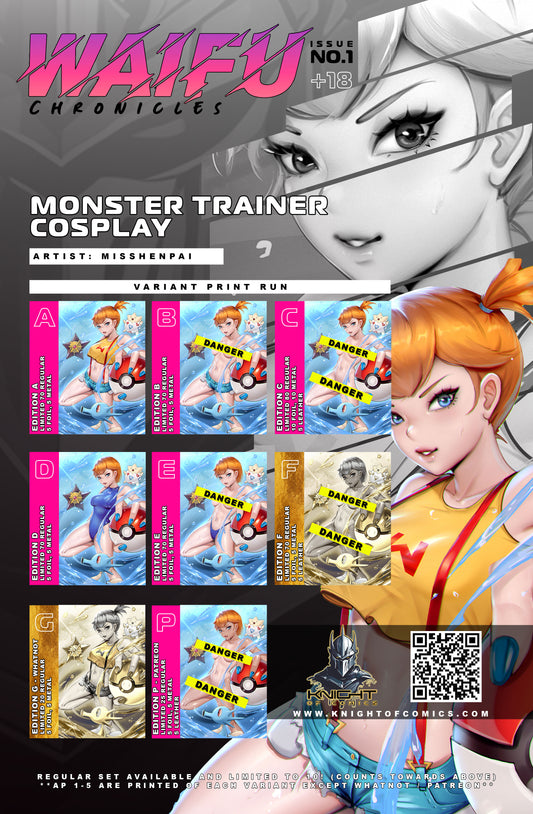 WAIFU CHRONICLES #1 - MONSTER TRAINER COSPLAY - FOIL/LEATHER - by Miss Henpai