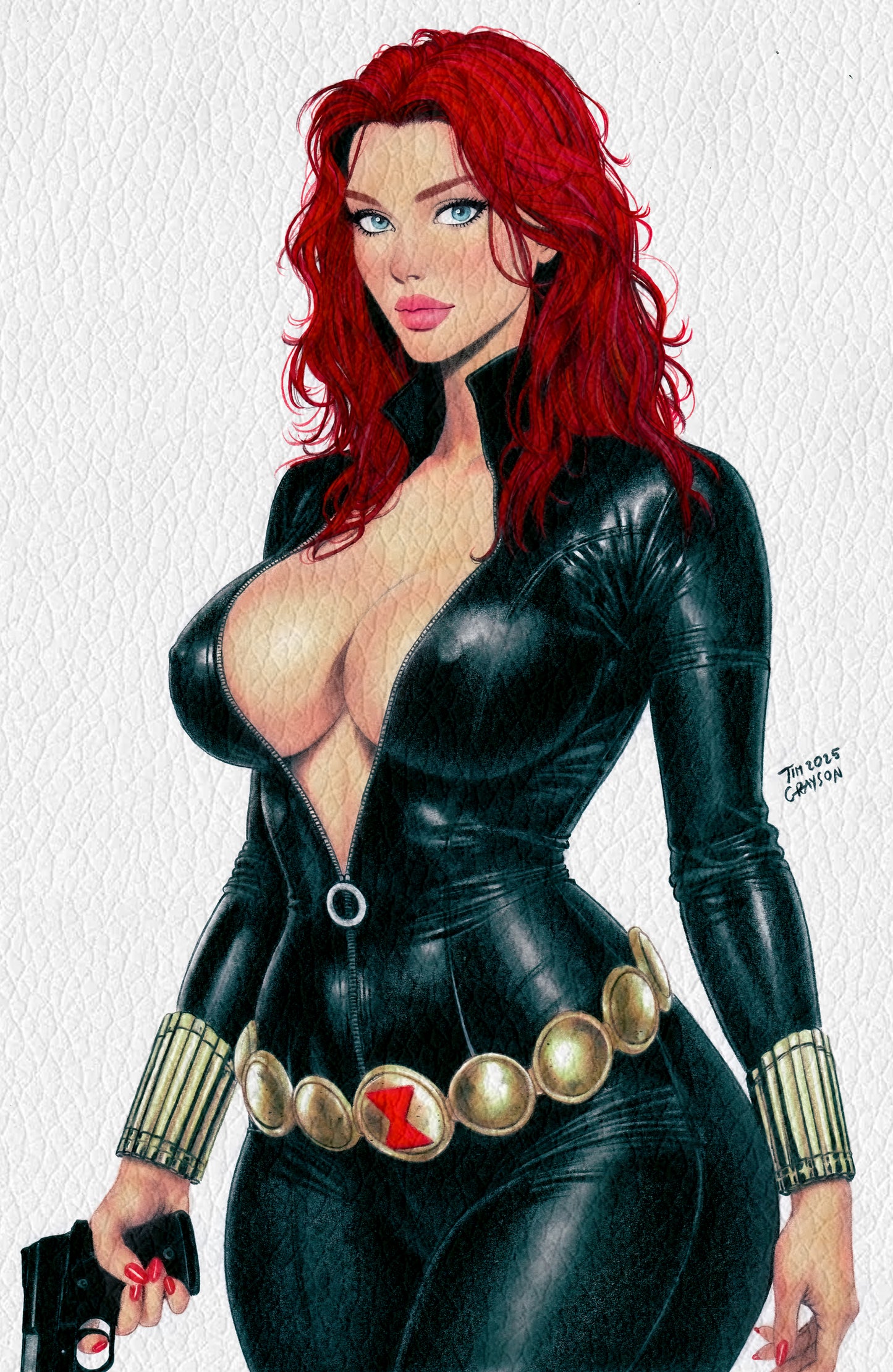 WAIFU CHRONICLES #1 - SENSUAL ASSASSIN COSPLAY - FOIL/LEATHER - by Tim Grayson
