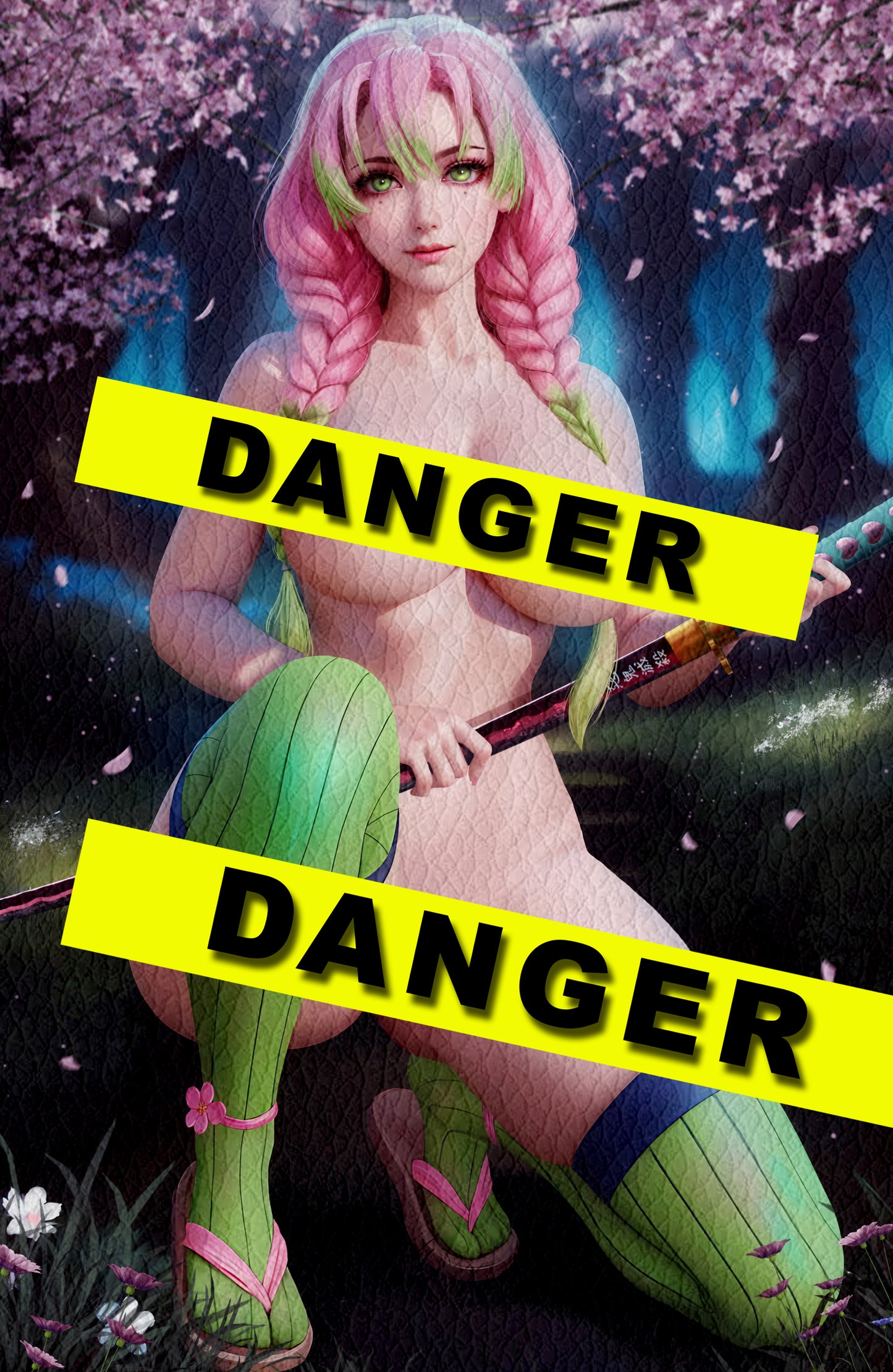 WAIFU CHRONICLES #1 - PINK SLAYER COSPLAY - HOLOFOIL/MAGMA FOIL/LEATHER - by Danejo - PREORDER +(CRYSTAL CLEAR BOARD)