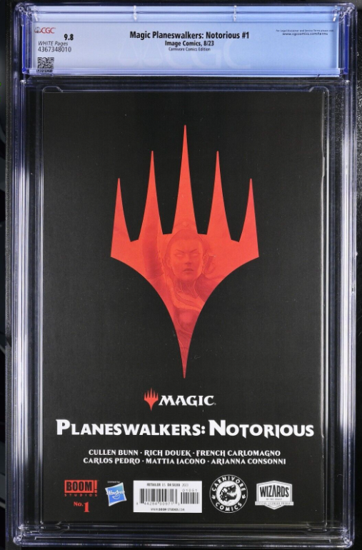 MAGIC PLANESWALKERS NOTORIOUS #1 - TIAGO DA SILVA VIRGIN VARIANT EXCLUSE CGC 9.8