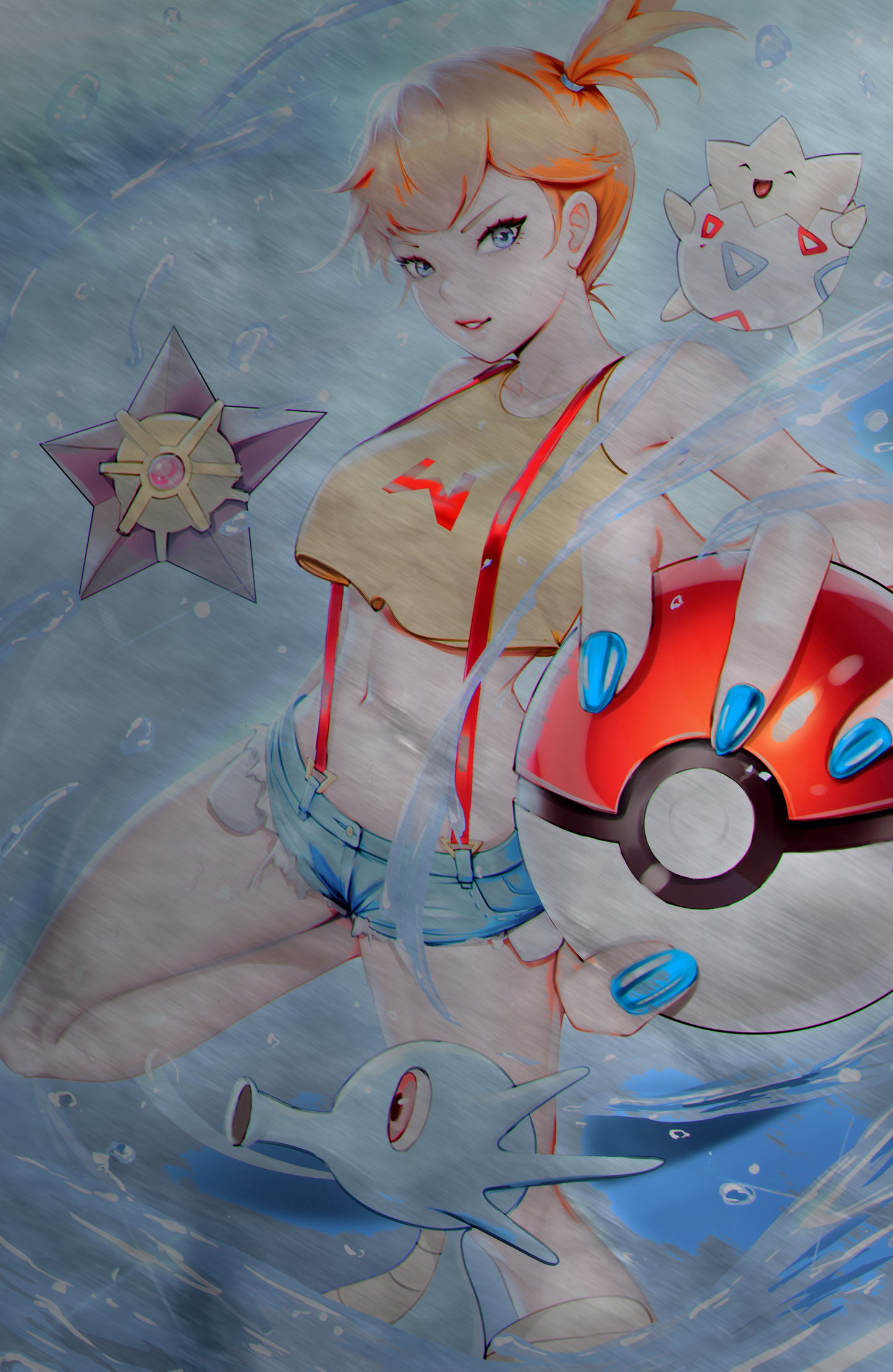 WAIFU CHRONICLES #1 - MONSTER TRAINER COSPLAY - METAL - by Miss Henpai - PREORDER +(CRYSTAL CLEAR BOARD)