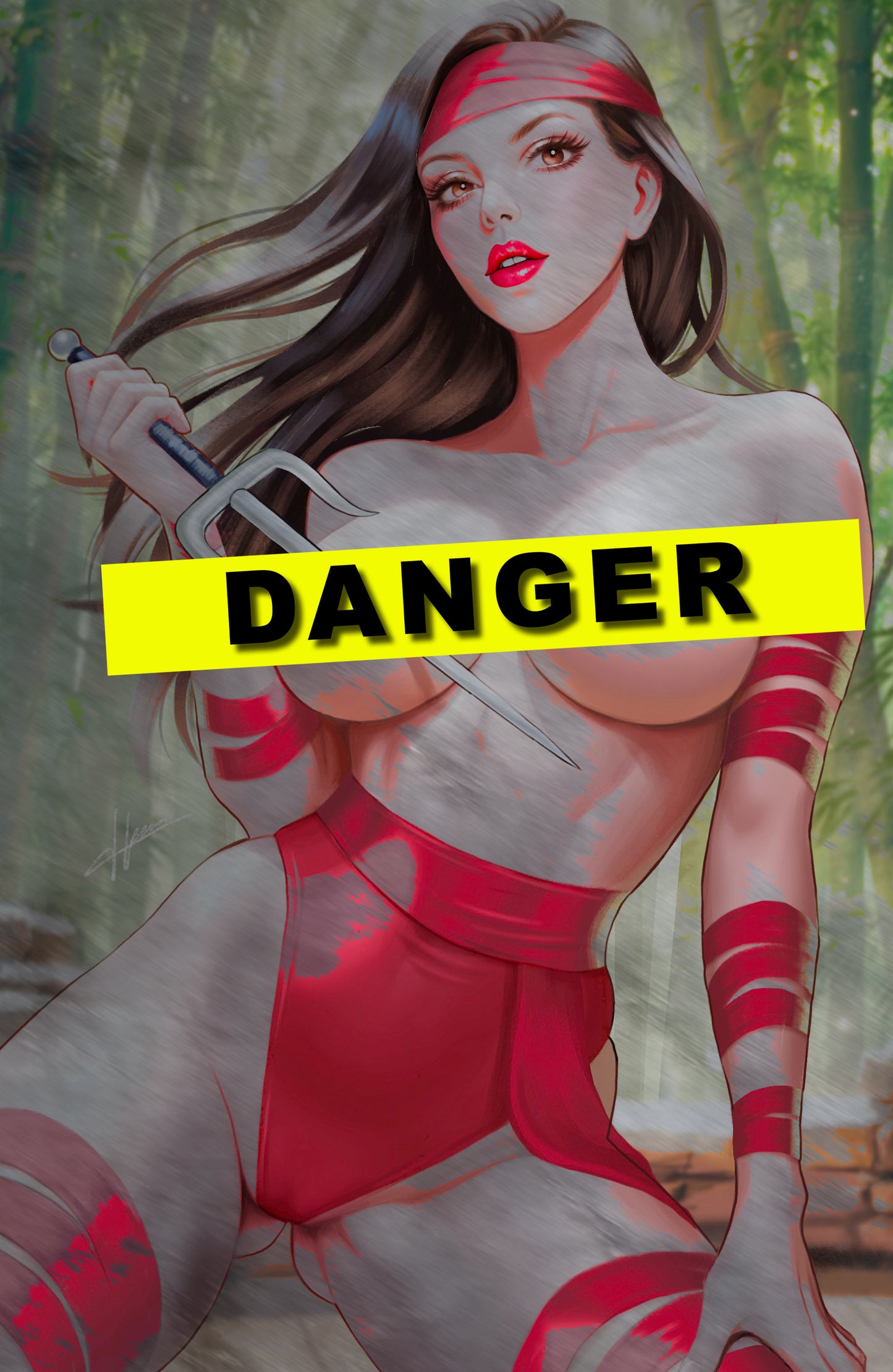 WAIFU CHRONICLES #1 - RED ASSASSIN COSPLAY - METAL - by Hanna Lam - PREORDER +(CRYSTAL CLEAR BOARD)