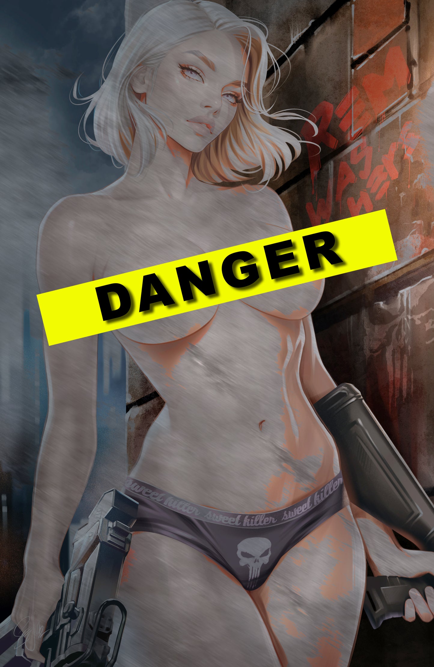 WAIFU CHRONICLES #1 - VIGILANTE REM COSPLAY - METAL - by Katya Sinyukhina - PREORDER +(CRYSTAL CLEAR BOARD)