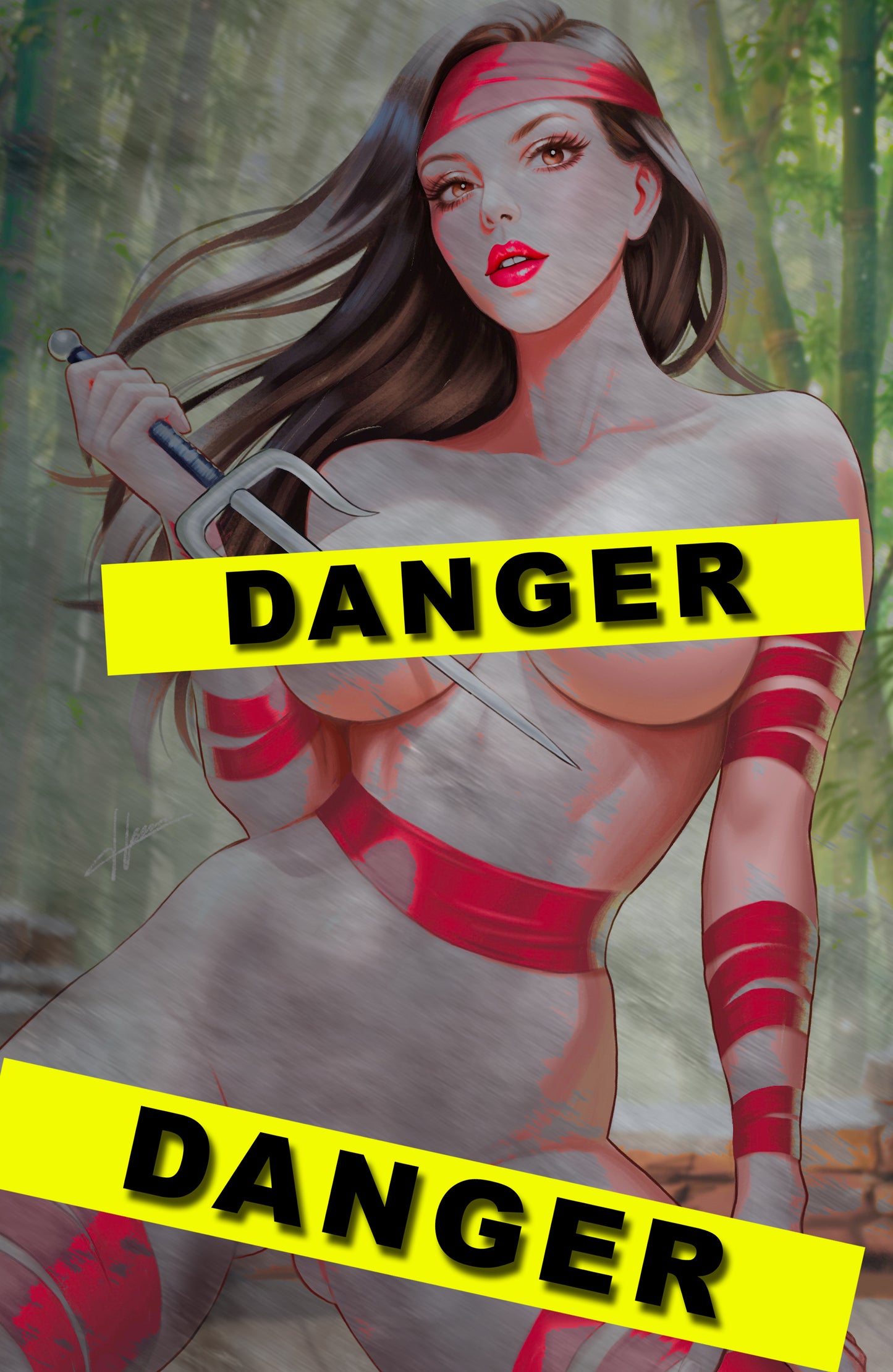 WAIFU CHRONICLES #1 - RED ASSASSIN COSPLAY - METAL - by Hanna Lam - PREORDER +(CRYSTAL CLEAR BOARD)