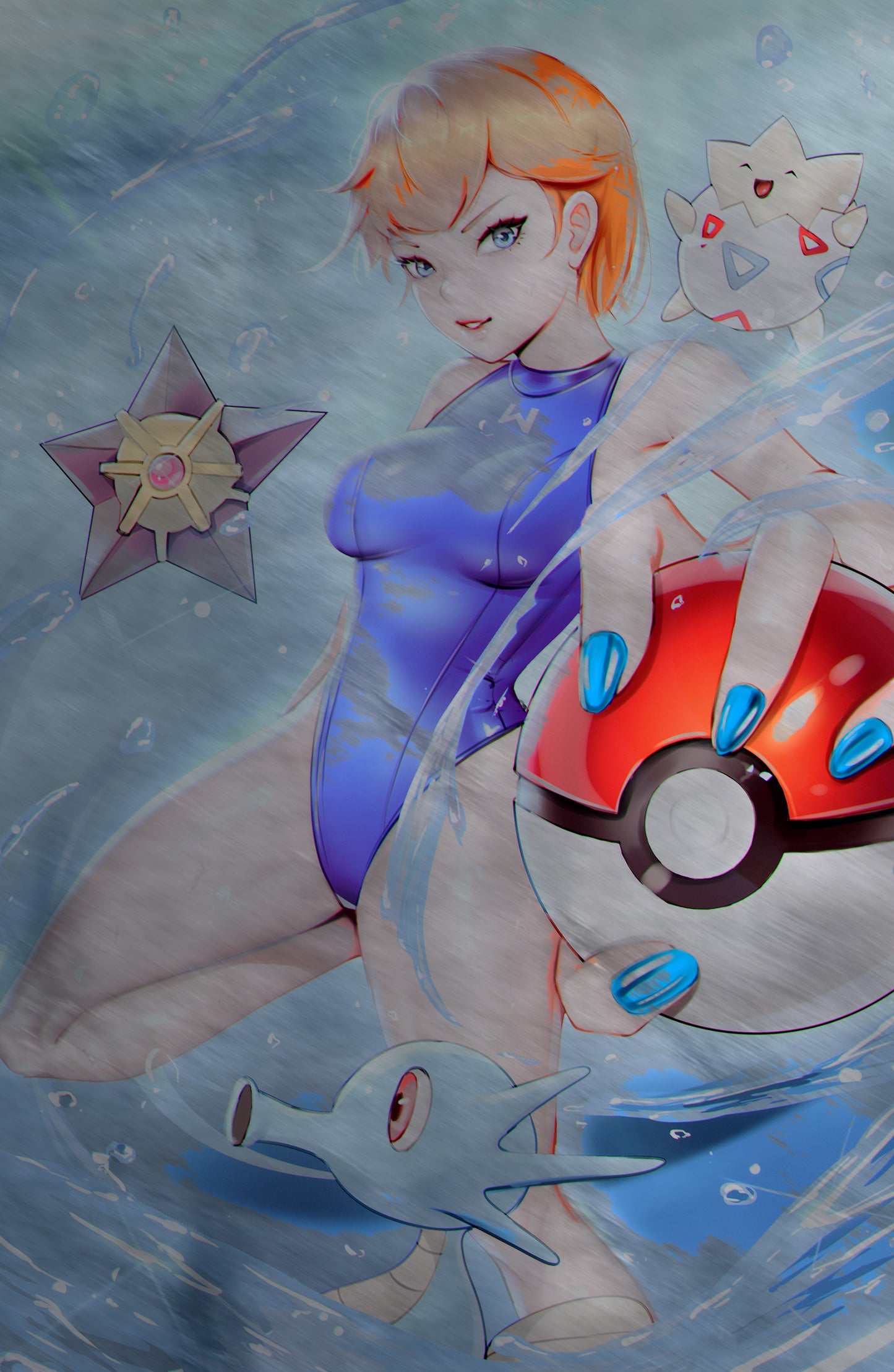 WAIFU CHRONICLES #1 - MONSTER TRAINER COSPLAY - METAL - by Miss Henpai - PREORDER +(CRYSTAL CLEAR BOARD)