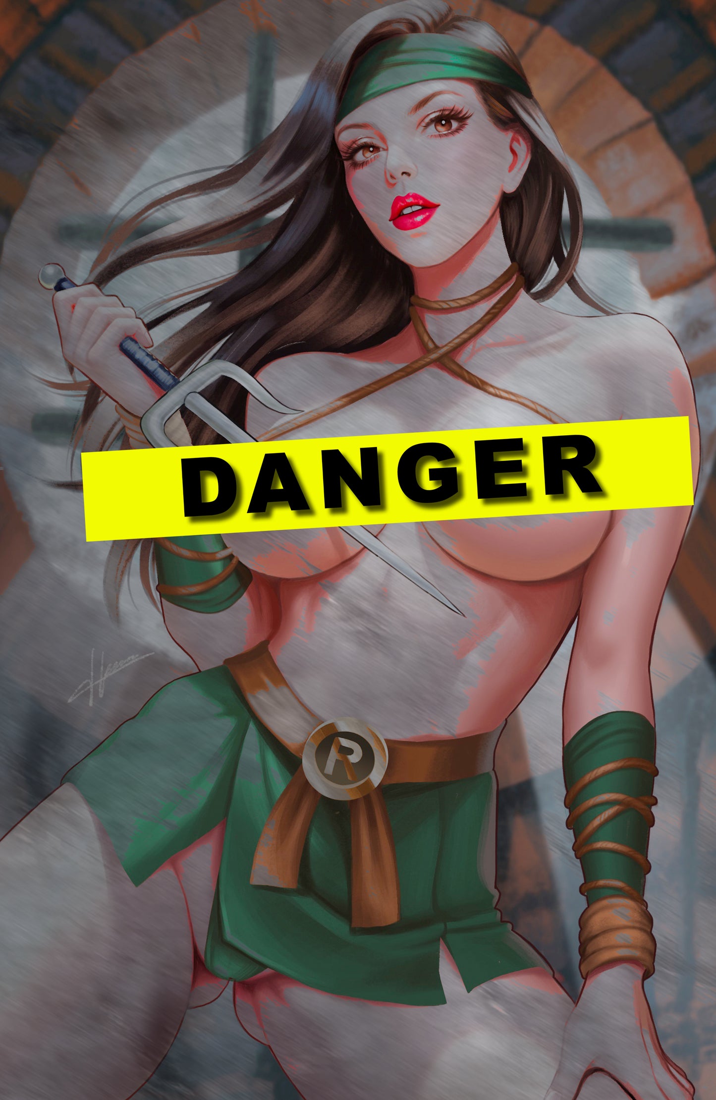 WAIFU CHRONICLES #1 - RED ASSASSIN COSPLAY - METAL - by Hanna Lam - PREORDER +(CRYSTAL CLEAR BOARD)