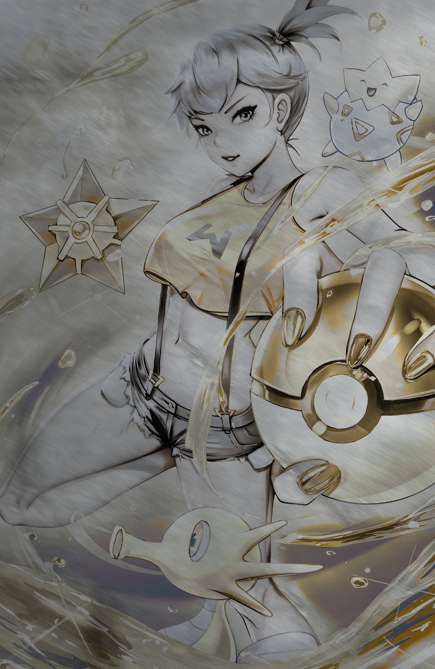 WAIFU CHRONICLES #1 - MONSTER TRAINER COSPLAY - METAL - by Miss Henpai - PREORDER +(CRYSTAL CLEAR BOARD)