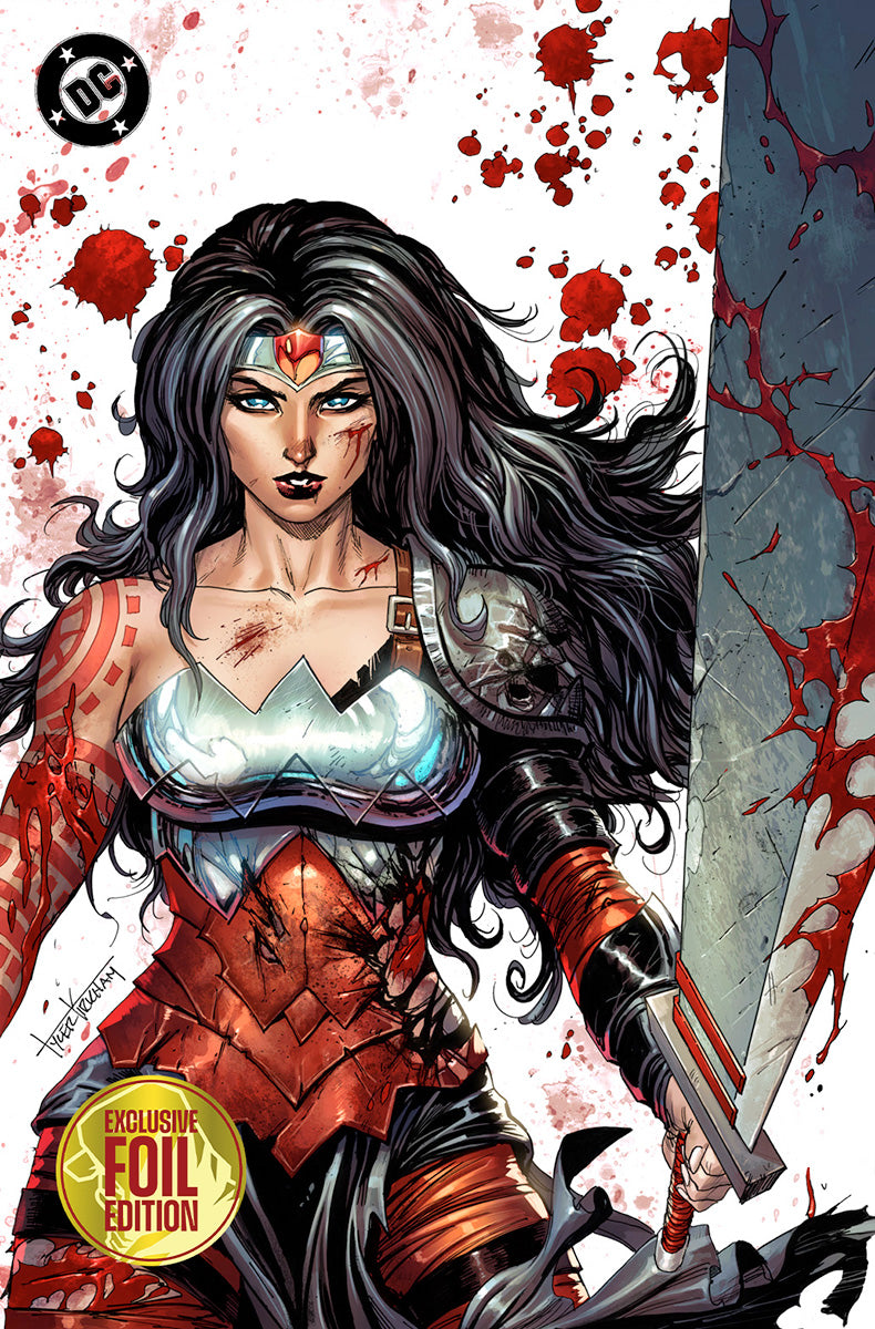 ABSOLUTE WONDER WOMAN #23 - TYLER KIRKHAM BATTLE DAMAGED EXCLUSIVE FOIL VARIANT