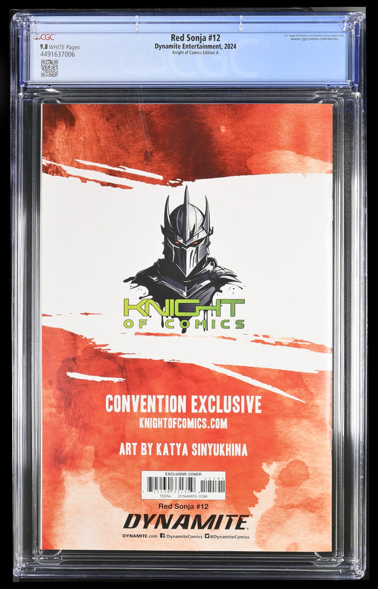RED SONJA #12 - KATYA SINYUKHINA VIRGIN VARIANT COVER A SDCC 2024 CGC 9.8