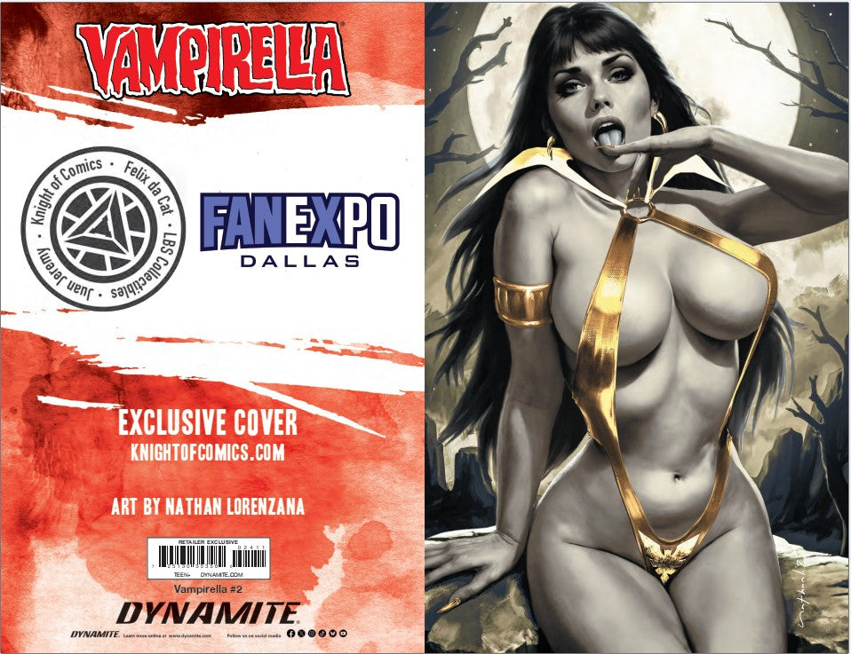 VAMPIRELLA #2 - NATHAN LORENZANA FANEXPO DALLAS 2025 EXCLUSIVE COVER B - PRESALE 05/30