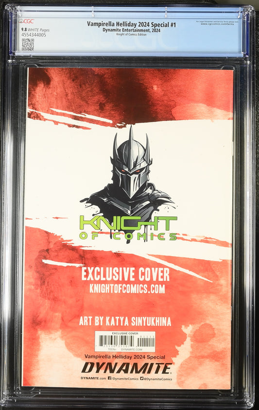 VAMPIRELLA HELLIDAY 2024 SPECIAL - KATYA SINYUKHINA VIRGIN VARIANT EXCLUSIVE CGC 9.8