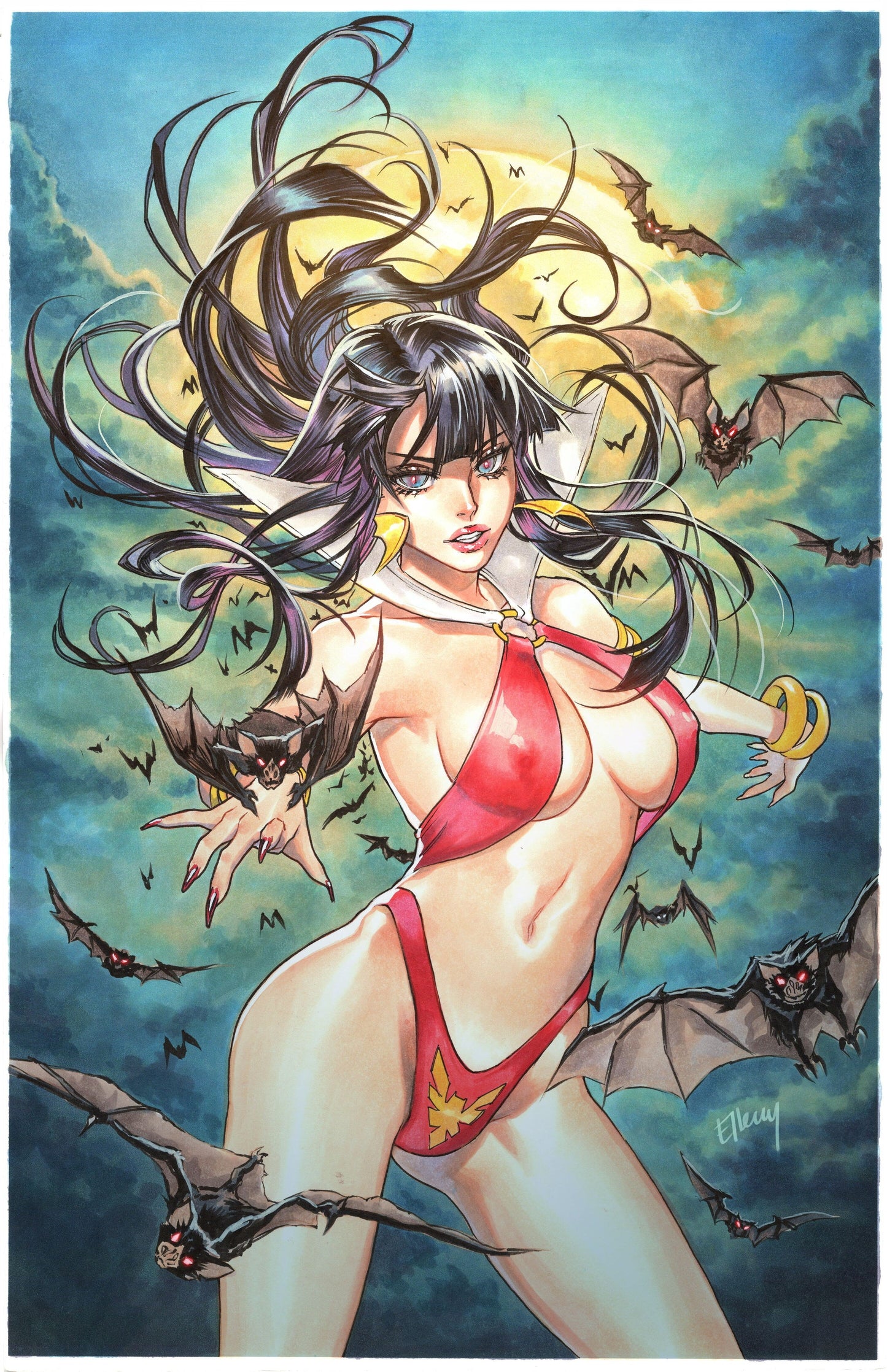 VAMPIRELLA #2 - ELLERY SANTOS COVER A VIRGIN EXCLUSIVE