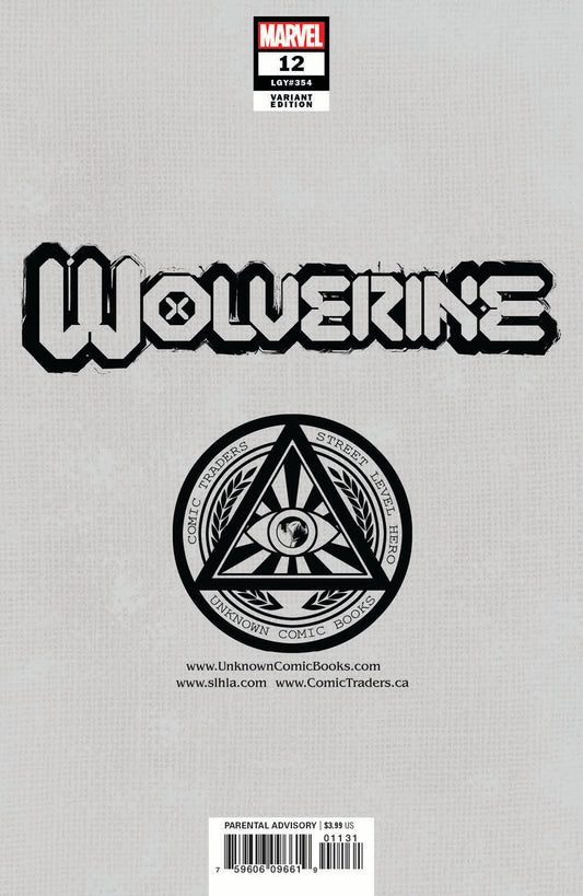 Wolverine #12 Unknown Comics Mico Suayan Exclusive Var (05/19/2021)