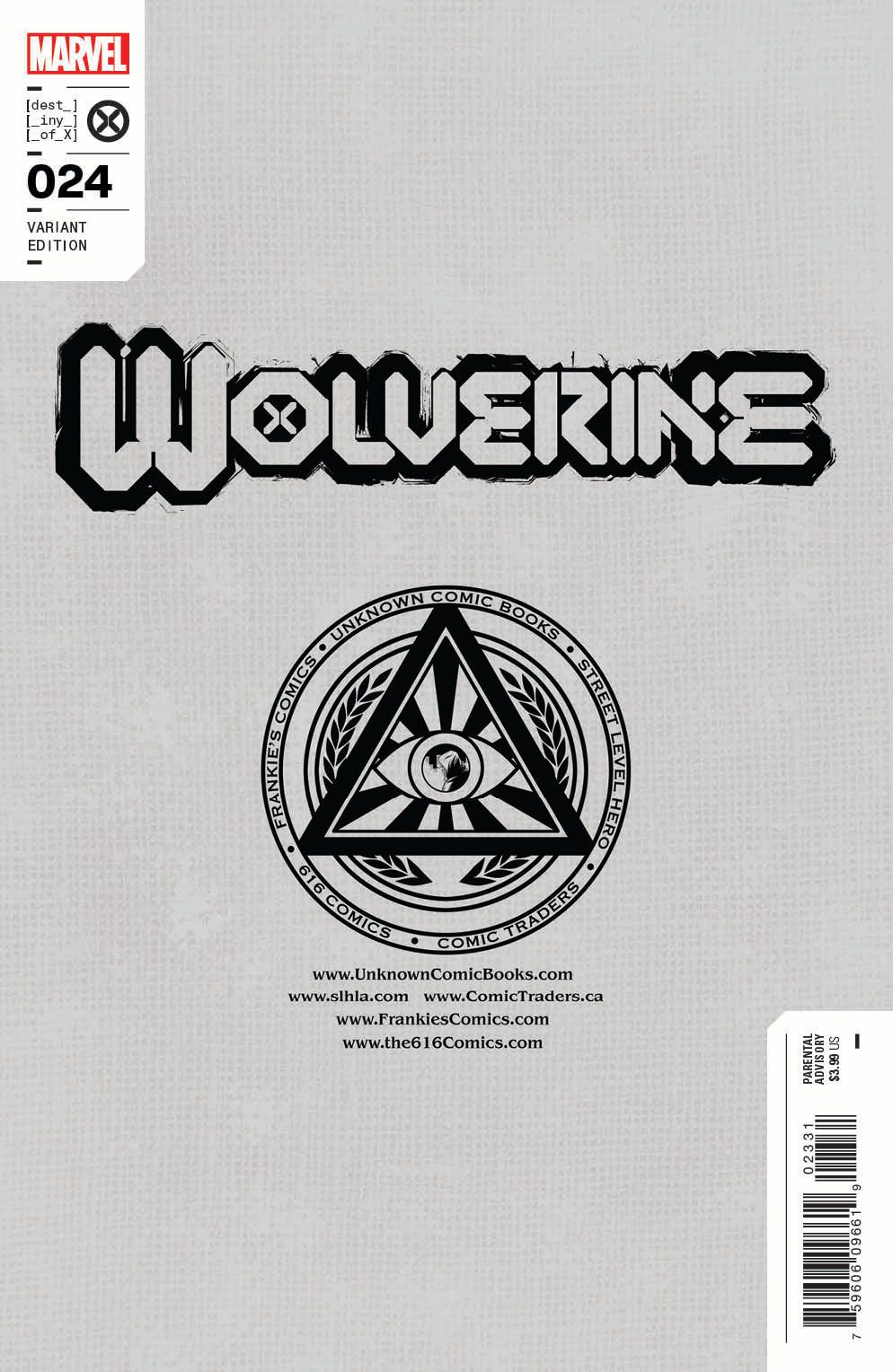 Wolverine #24 Unknown Comics Tony Daniel Exclusive Virgin Var (09/07/2022)
