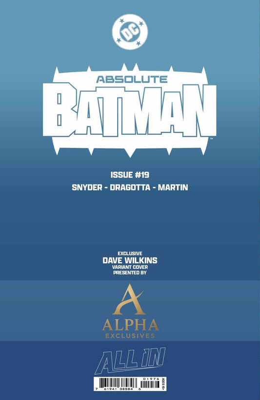 ABSOLUTE BATMAN #19 - DAVE WILKINS COBALT VIRGIN VARIANT