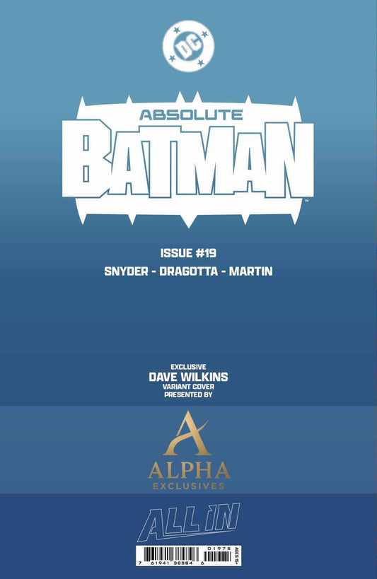 ABSOLUTE BATMAN #19 - DAVE WILKINS CRIMSON VIRGIN VARIANT