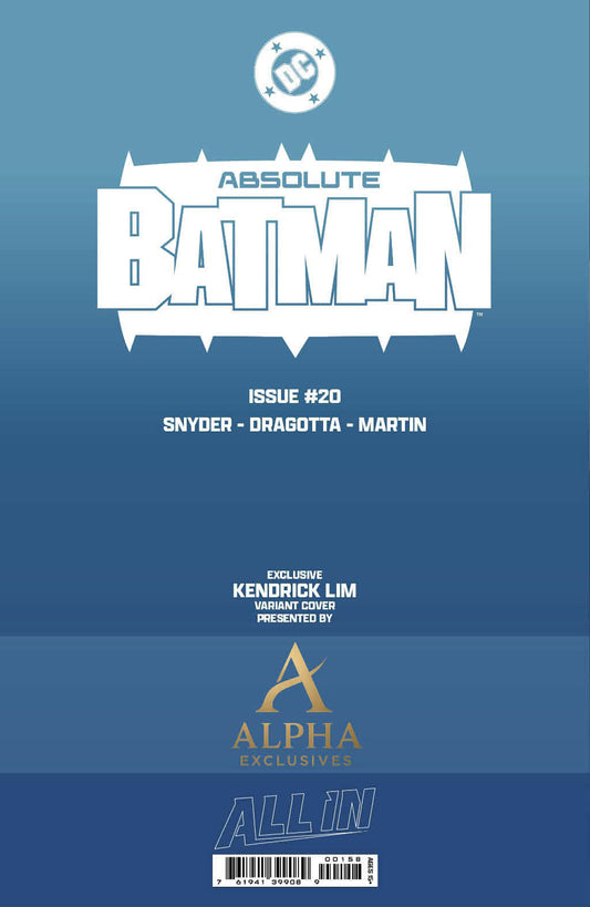 ABSOLUTE BATMAN #20 - KENDRICK "KUNKKA" LIM VIRGIN VARIANT LTD 1000 (PRE-ORDER)