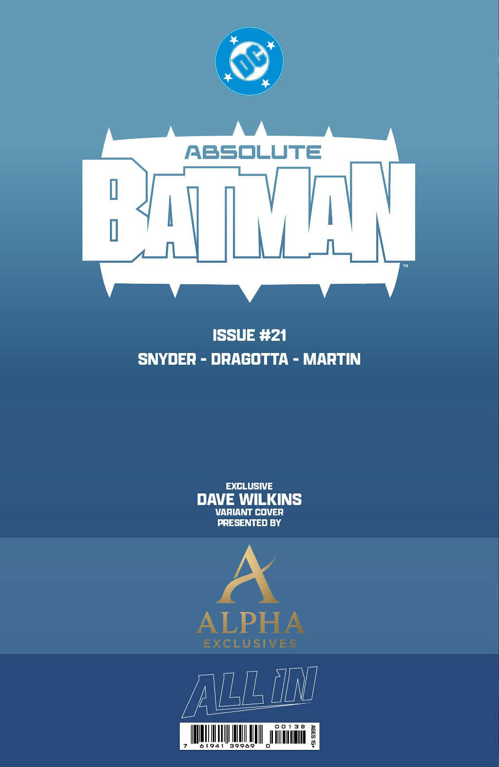 Absolute Batman #21 DAVE WILKINS HeroesCon Exclusive Trade/Virgin Set of 2