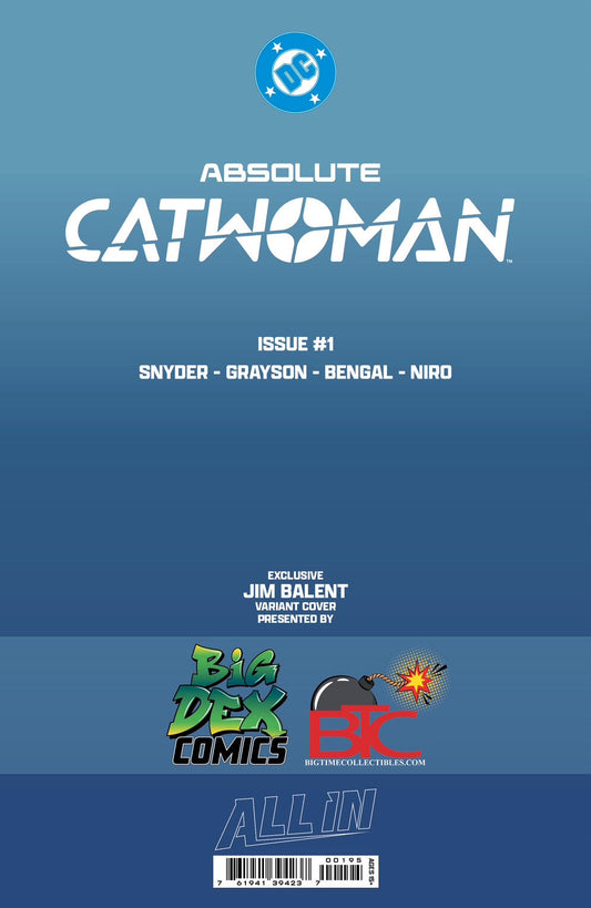 ABSOLUTE CATWOMAN #1 - JIM BALENT VIRGIN VARIANT
