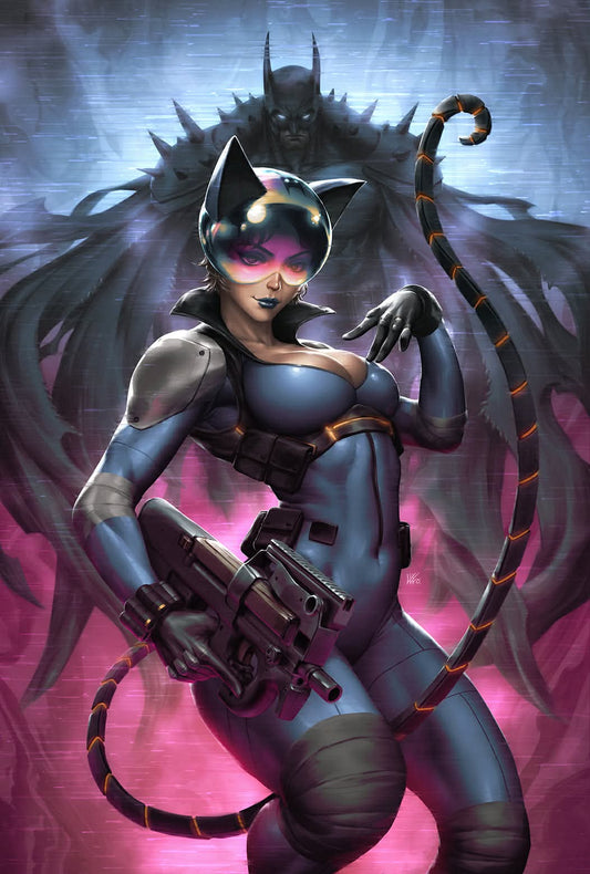 ABSOLUTE CATWOMAN #1 - KENDRICK LIM TRADE/VIRGIN/PINK SPOT FOIL/GREEN SPOT FOIL BUNDLE SET (PRE-ORDER)