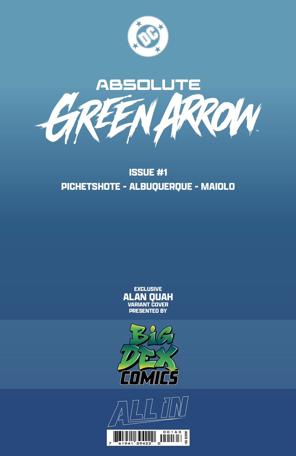 Absolute Green Arrow #1 ALAN QUAH Foil Virgin (Limited to 1000!)