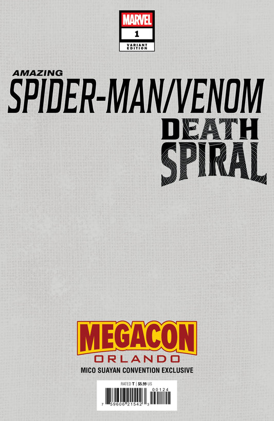 AMAZING SPIDER-MAN/VENOM DEATH SPIRAL #1 - MICO SUAYAN VIRGIN VARIANT