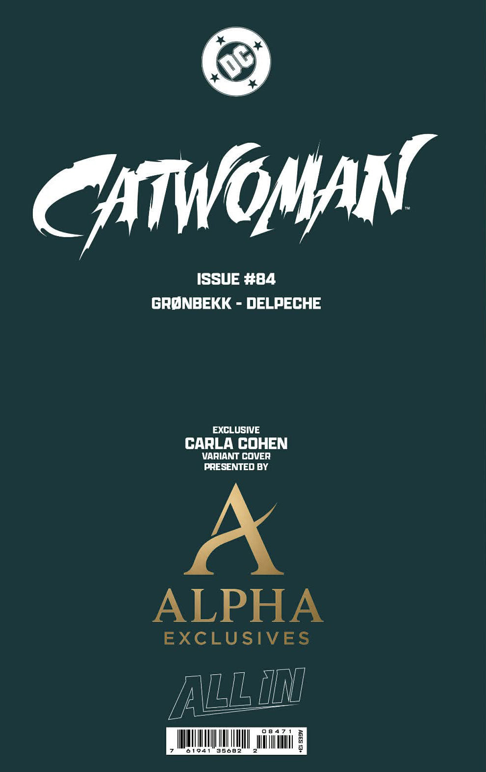 CATWOMAN #84 - CARLA COHEN VIRGIN VARIANT