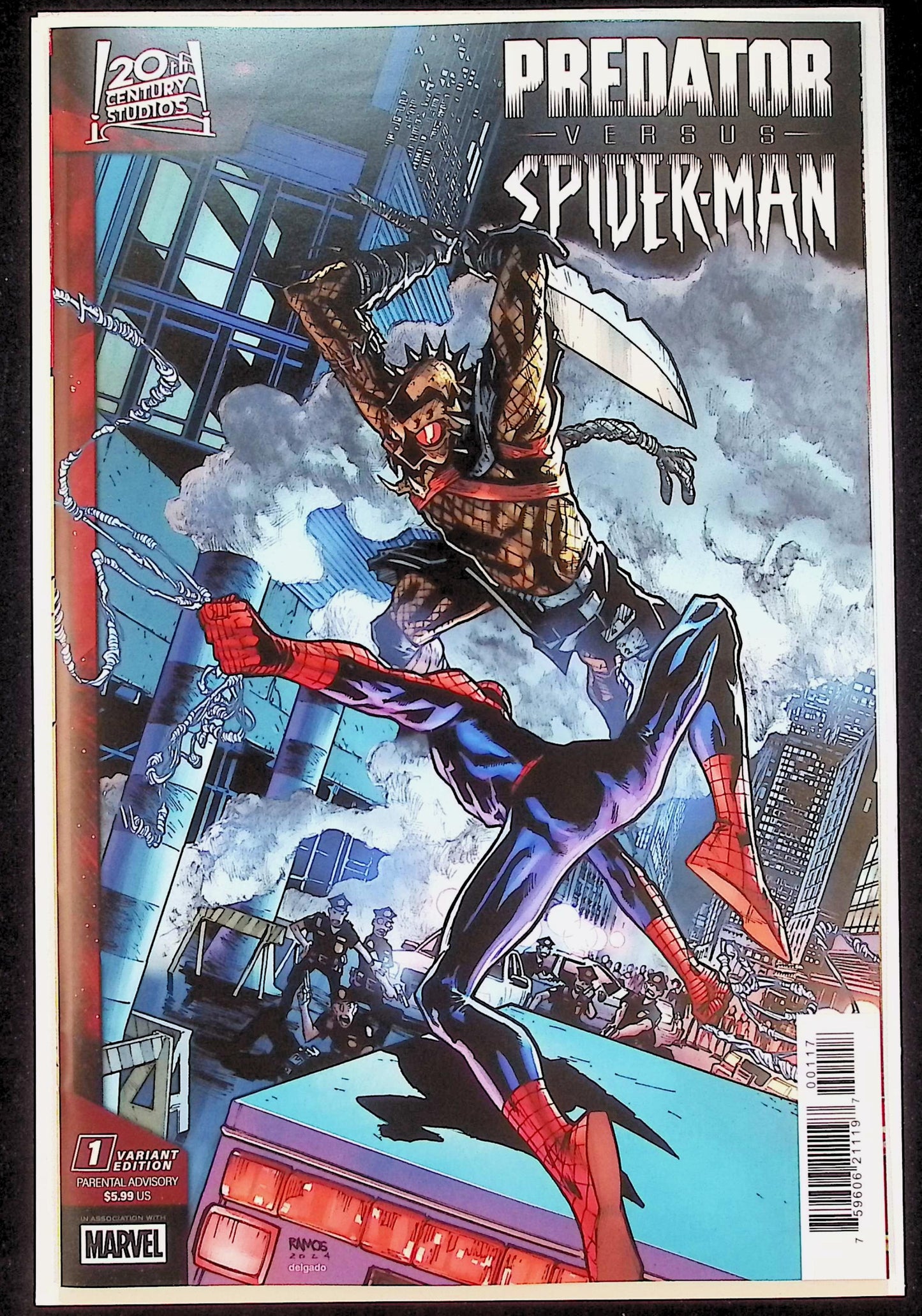 PREDATOR VS SPIDERMAN #1 - HUMBERTO RAMOS TRADE VARIANT RATIO 1:25 INCENTIVE NM+