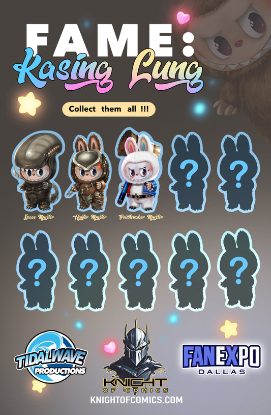 FAME: KASING LUNG TROUBLEMAKER MONSTER (Creator of the Labubu) - KATYA SINYUKHINA FOIL FANEXPO DALLAS 2025 EXCLUSIVE