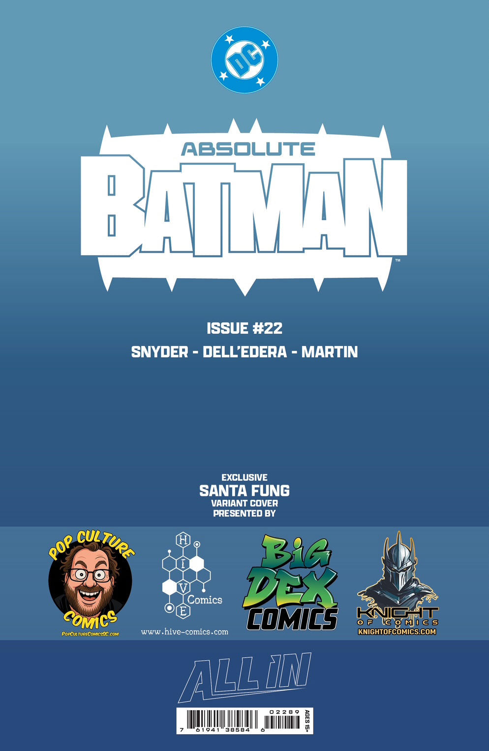 Absolute Batman #22 SANTA FUNG SDCC Exclusive Pink Foil Virgin Variant