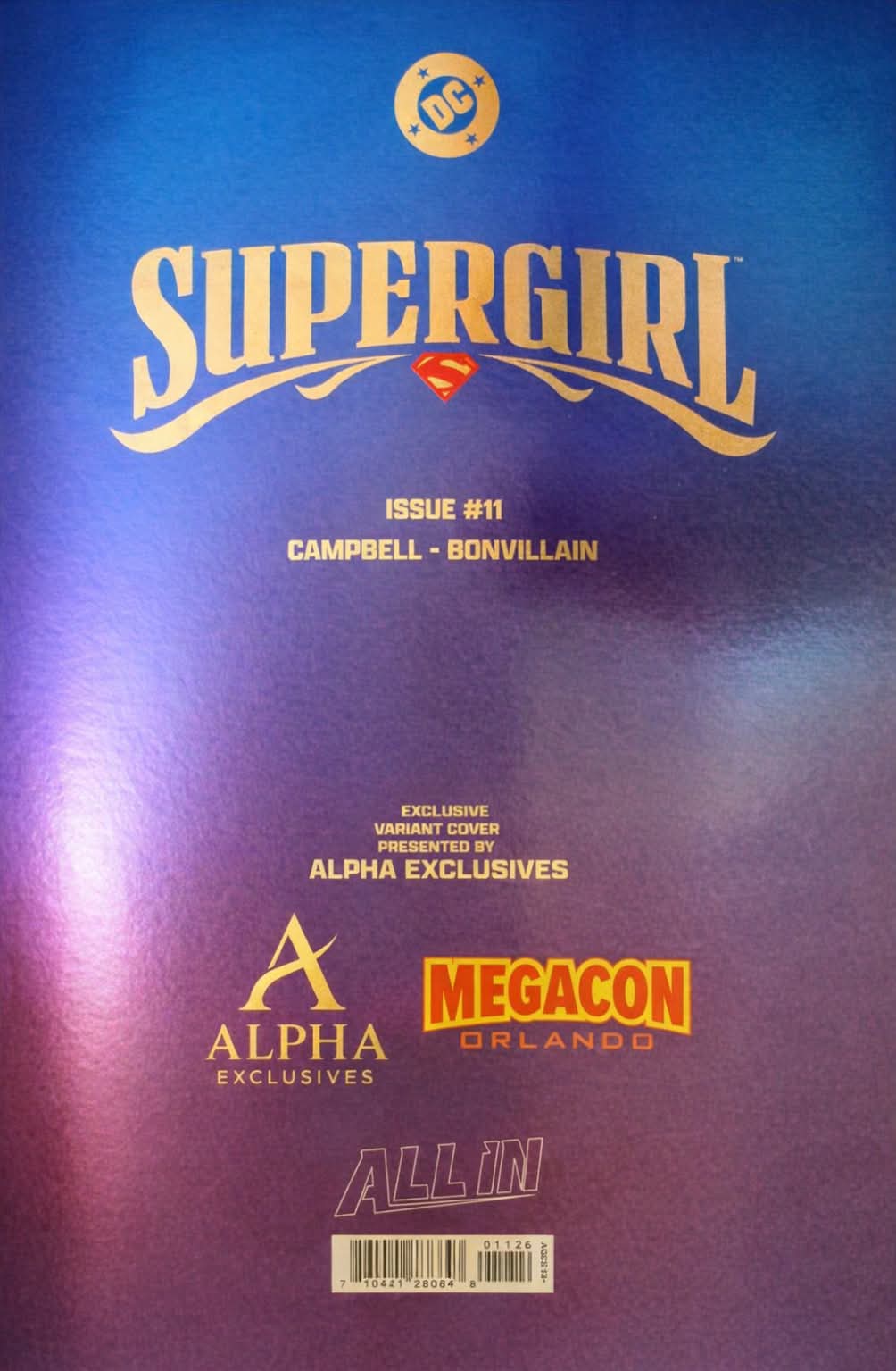 SUPERGIRL #11 - DC COMICS LOGO FOIL VARIANT
