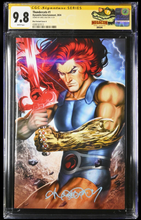 THUNDERCATS #1 - ARIEL DIAZ VIRGIN VARIANT MEGACON +COA LTD 500 CGC 9.8