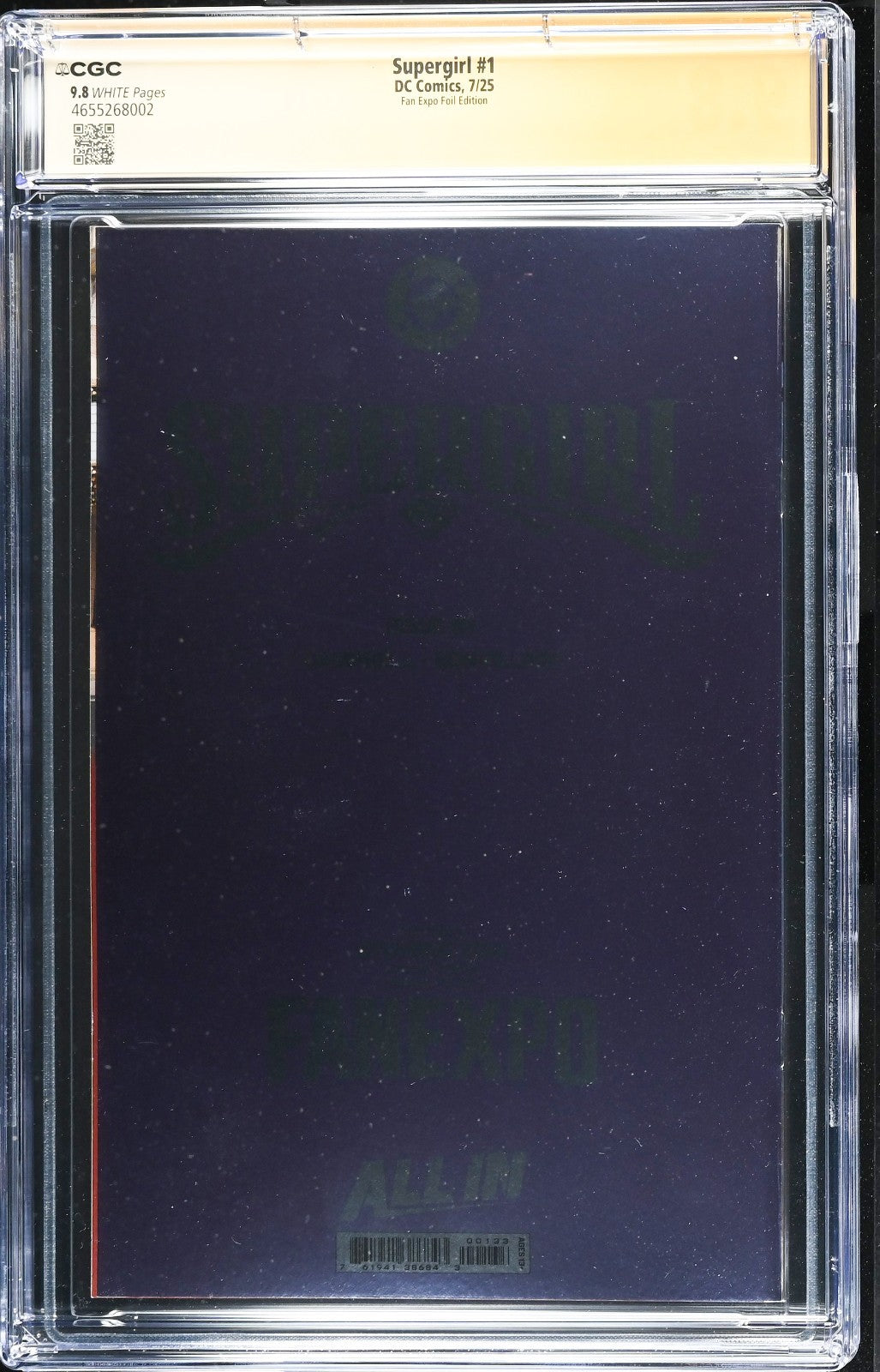 SUPERGIRL #1 - KYUYONG EOM FOIL VARIANT SIGNED & SKETCH CGC 9.8