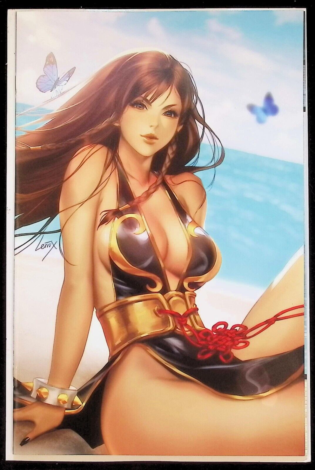 STREET FIGHTER MASTERS: CHUN-LI #1 - LEIRIX BLACK PUREart VIRGIN VARIANT NM+