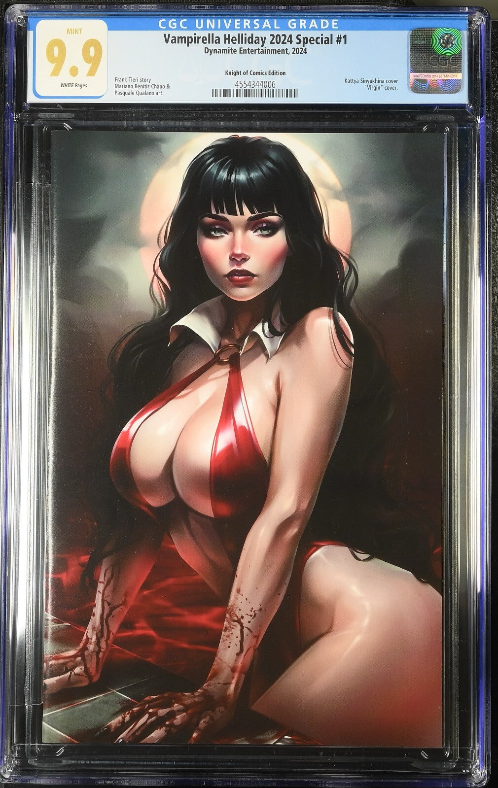 VAMPIRELLA HELLIDAY 2024 SPECIAL #1 - KATYA SINYUKHINA VIRGIN VARIANT CGC 9.9