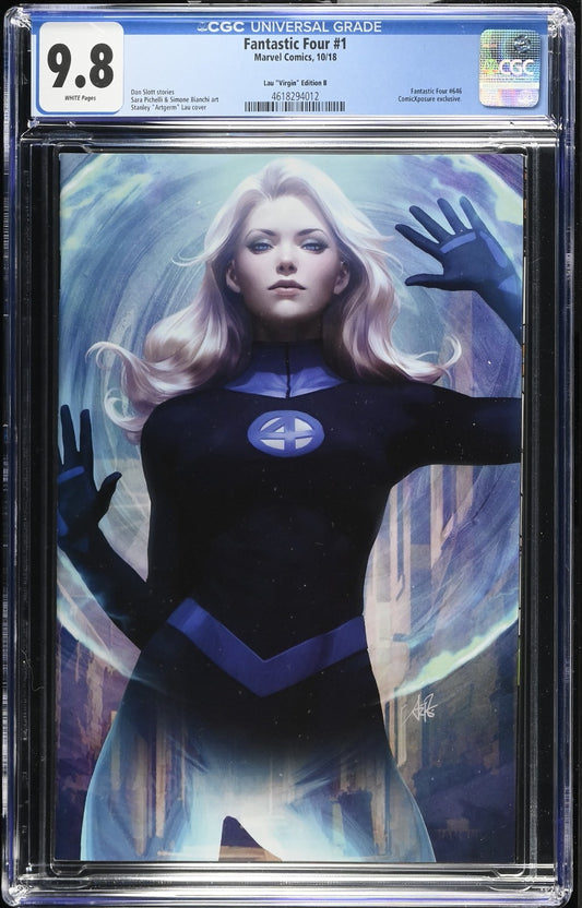 FANTASTIC FOUR #1 - ARTGERM VIRGIN VARIANT INVISIBLE WOMAN CGC 9.8