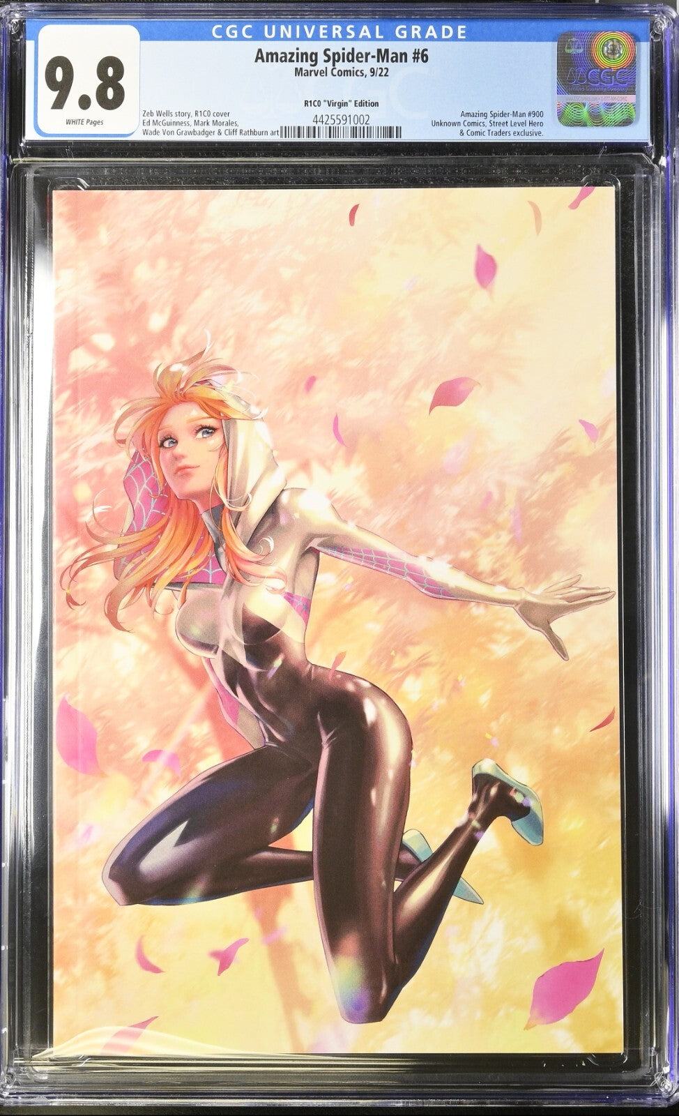 AMAZING SPIDER-MAN #6 - R1C0 VIRGIN VARIANT 🔑KEY MARVEL 2022 CGC 9.8 NM/M