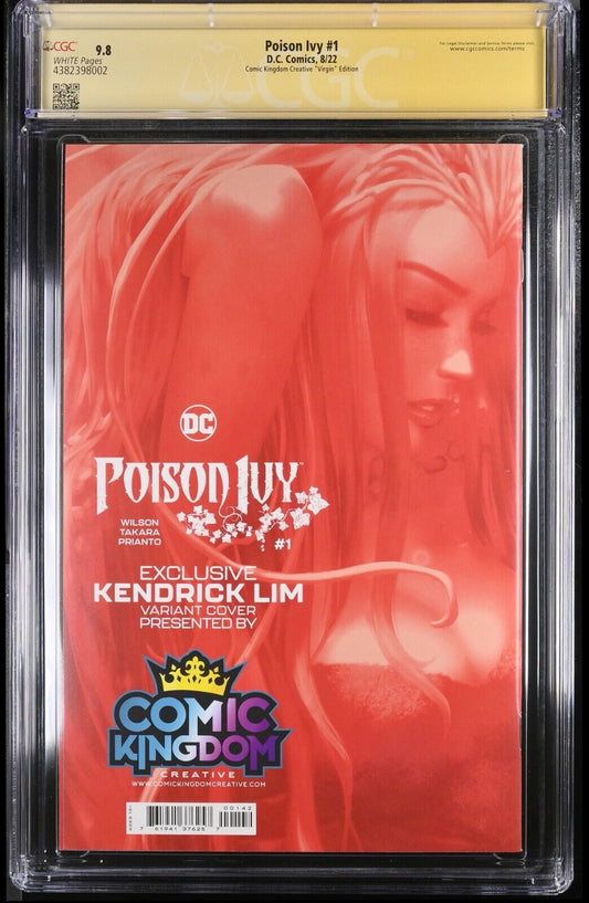 POISON IVY #1 - KENDRICK KUNKKA LIM VIRGIN VARIANT SIGNED CGC 9.8