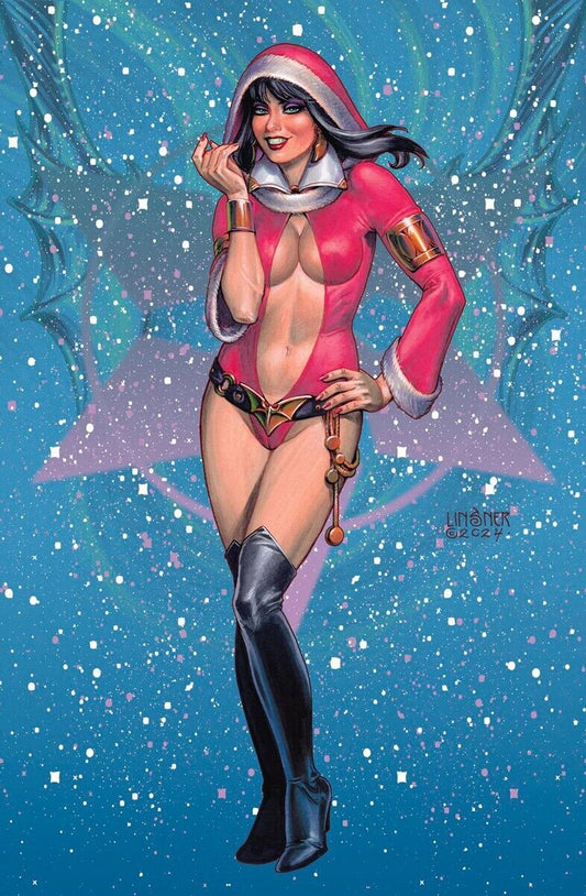 VAMPIRELLA HELLIDAY 2024 SPECIAL #1 LINSNER VIRGIN VARIANT INCENTIVE 1:25 RATIO