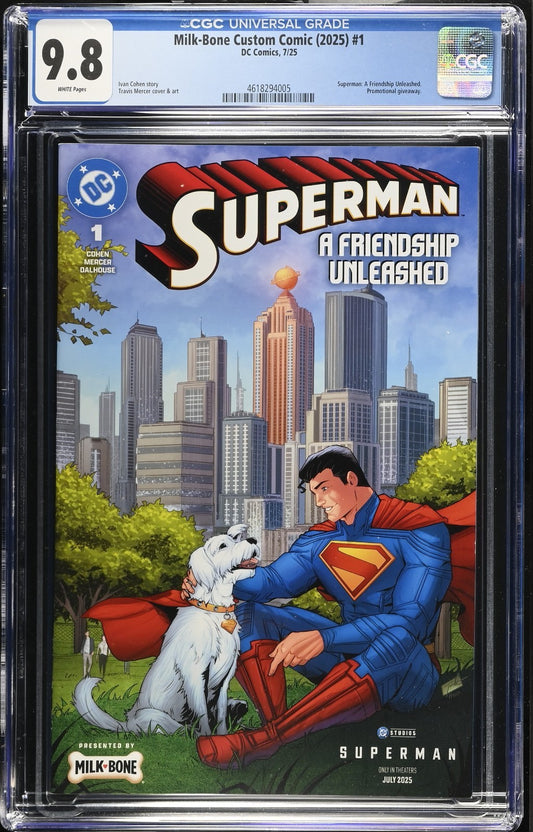 MILK-BONE CUSTOM COMIC #1 - TRAVIS MERCER SUPERMAN: A FRIENDSHIP UNLEASH CGC 9.8