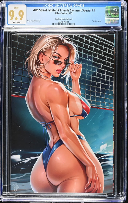 2025 STREET FIGHTER & SWIMSUIT SPECIAL #1 - KATYA SINYUKHINA COVER B CGC 9.9